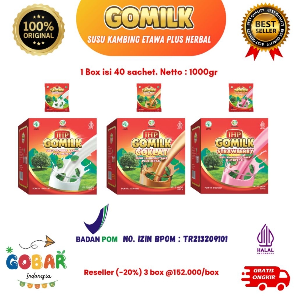 

GOMILK SUSU KAMBING ETAWA PLUS HERBAL