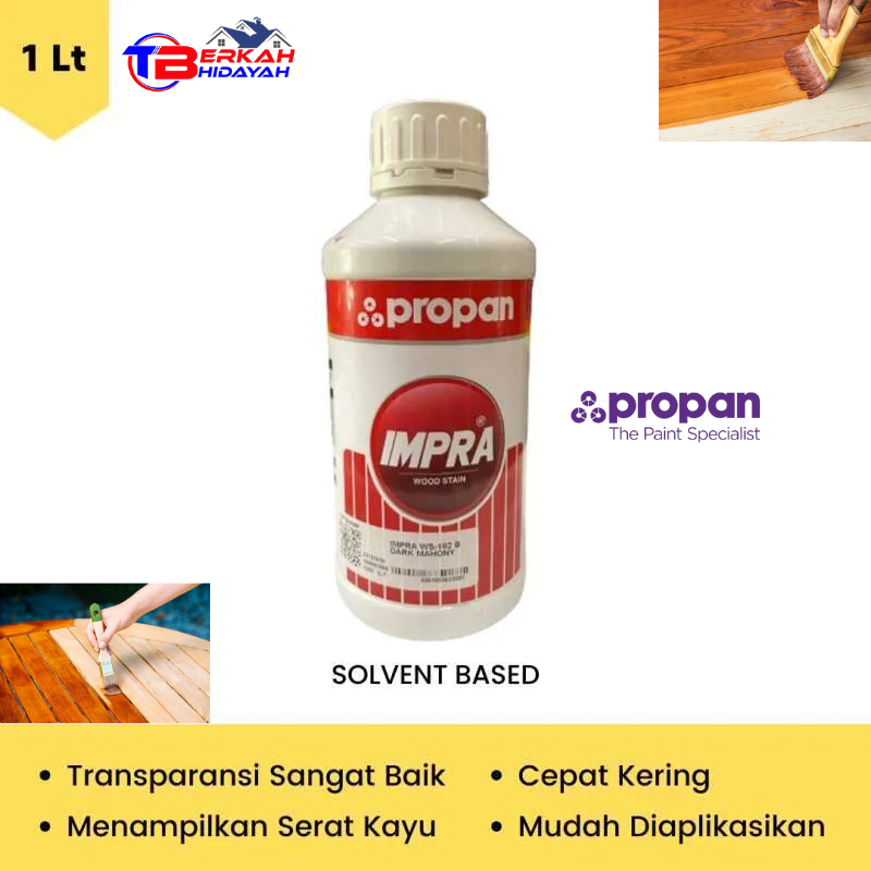 Cat Kayu Politur Propan Impra Woodstain 1 Liter botol