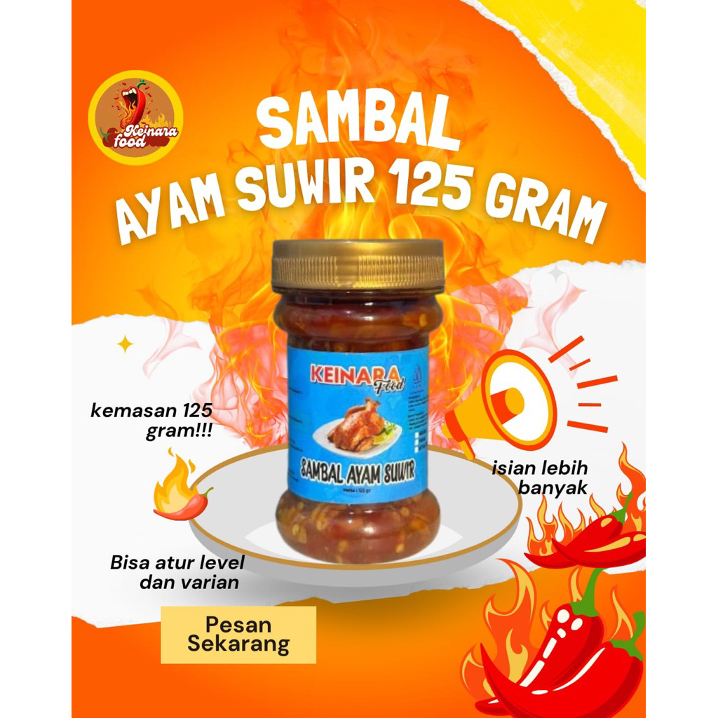 

SAMBAL AYAM SUWIR 125 gram - keinara food