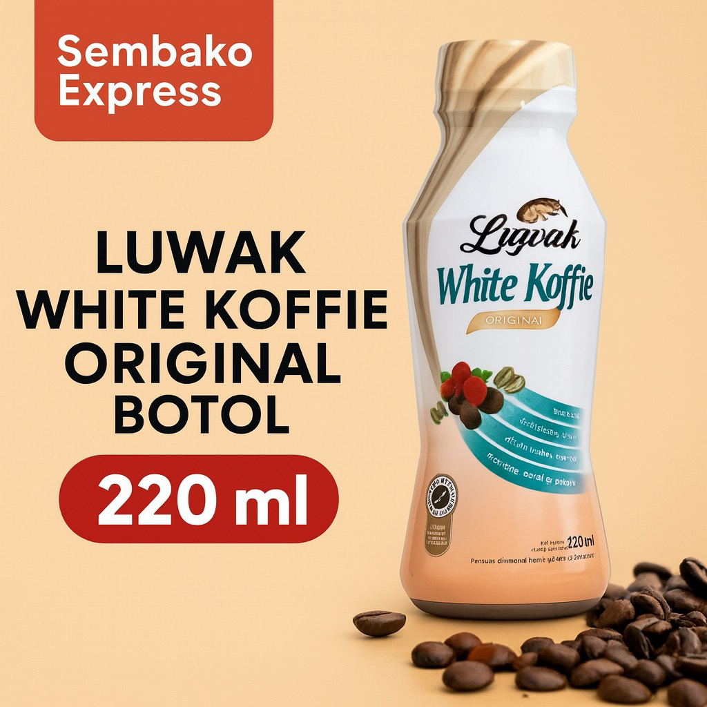 

Luwak White Koffie Original Botol 220 ml
