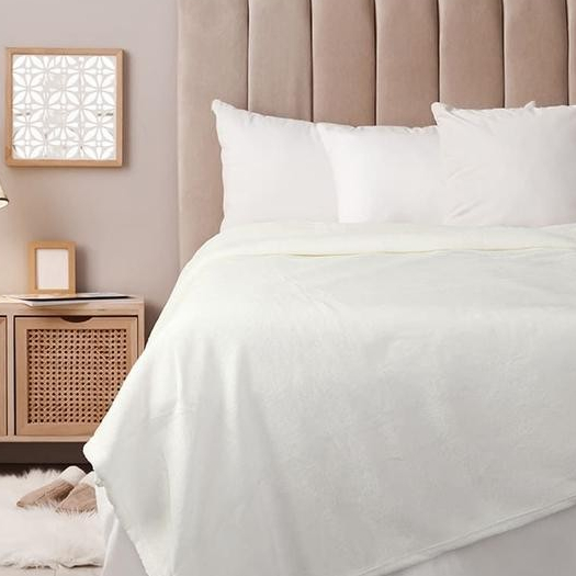 150X200 Cm Selimut Microfiber Solid - Putih Ivory Informa