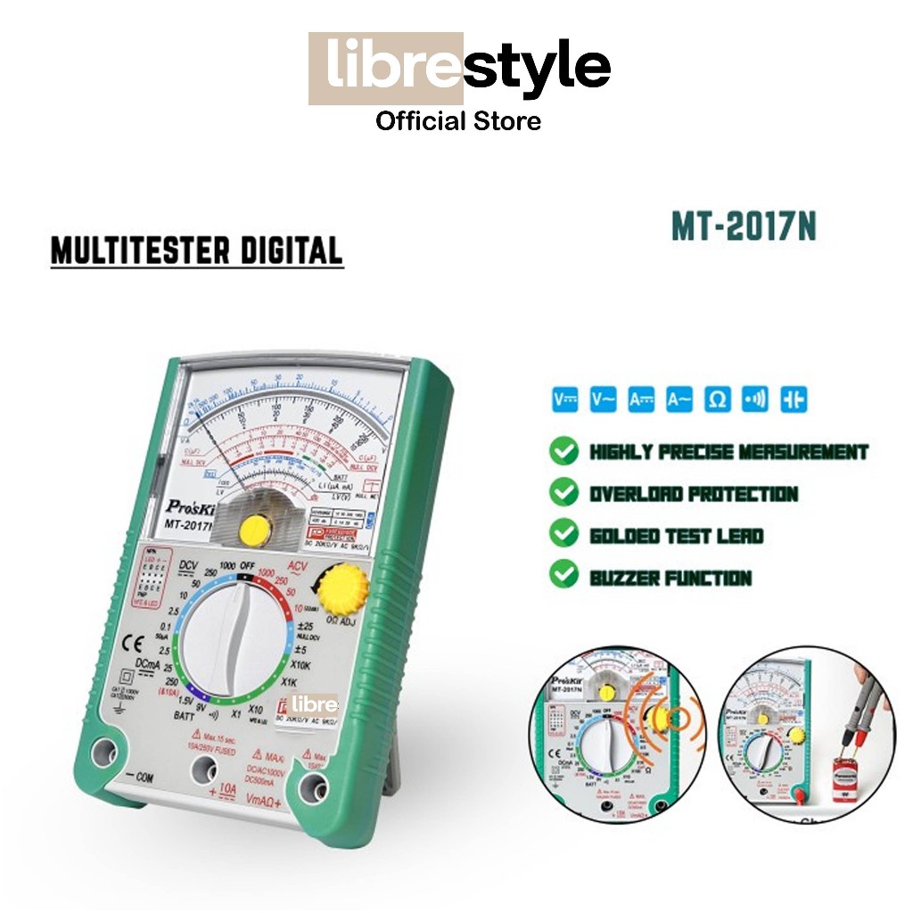 Pro'sKit MT-2017N Multitester Analog Original – Smart Protection