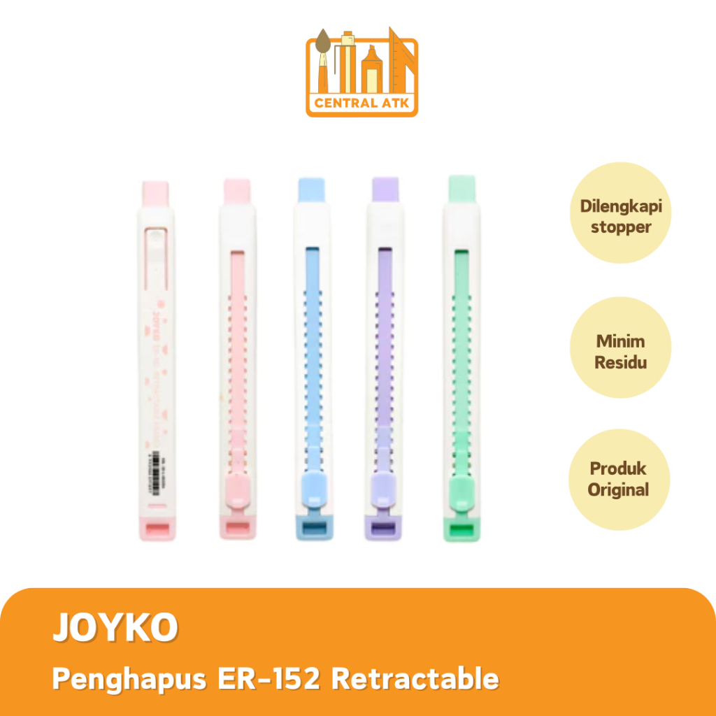 

STIP / PENGHAPUS / ERASER JOYKO RETRACTABLE ER-152 (1 PCS)