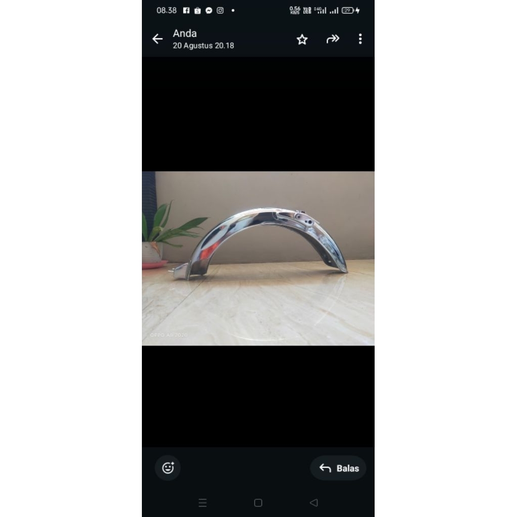 spakbor belakang cb125 taiwan