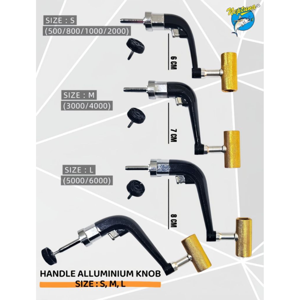 HANDLE REEL ALUMUNIUM KNOB
