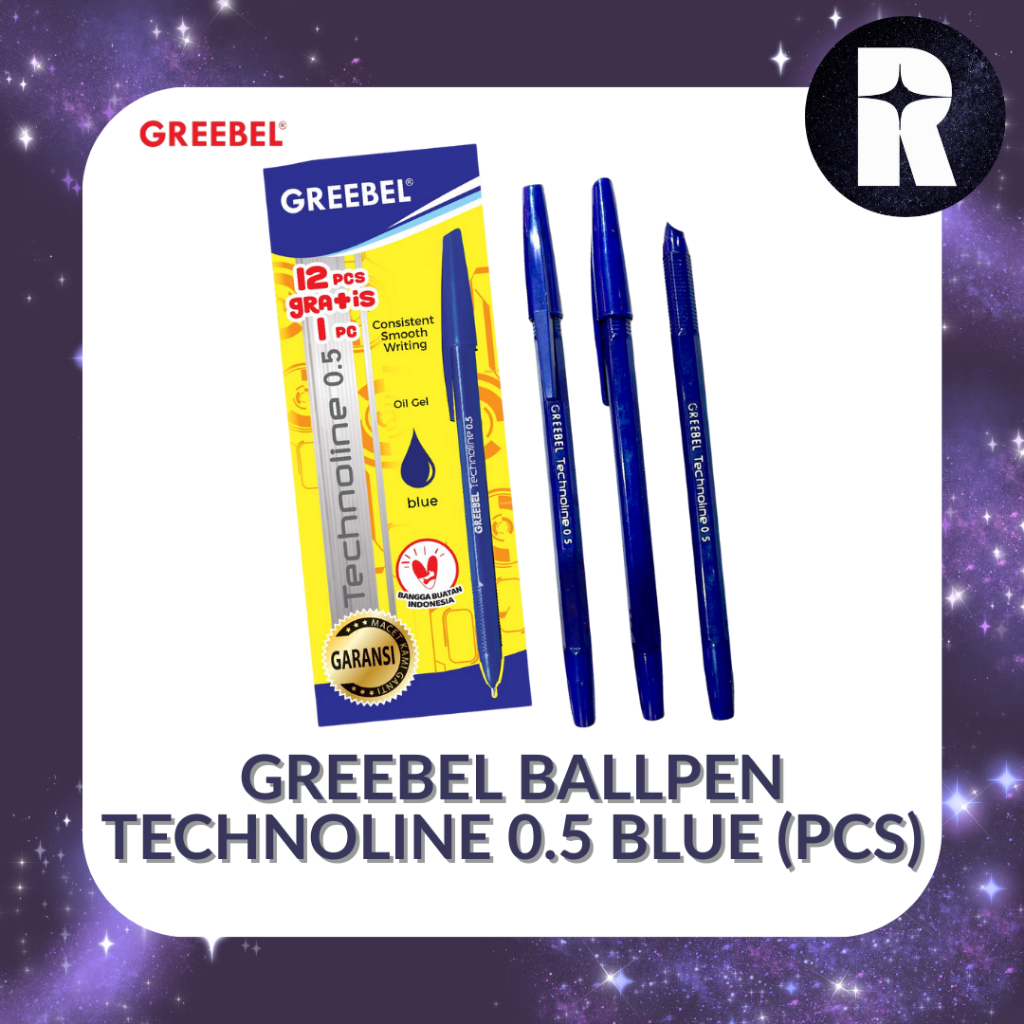 

PULPEN GREEBEL BALLPEN TECHNOLINE 0.5 BLUE (PCS)