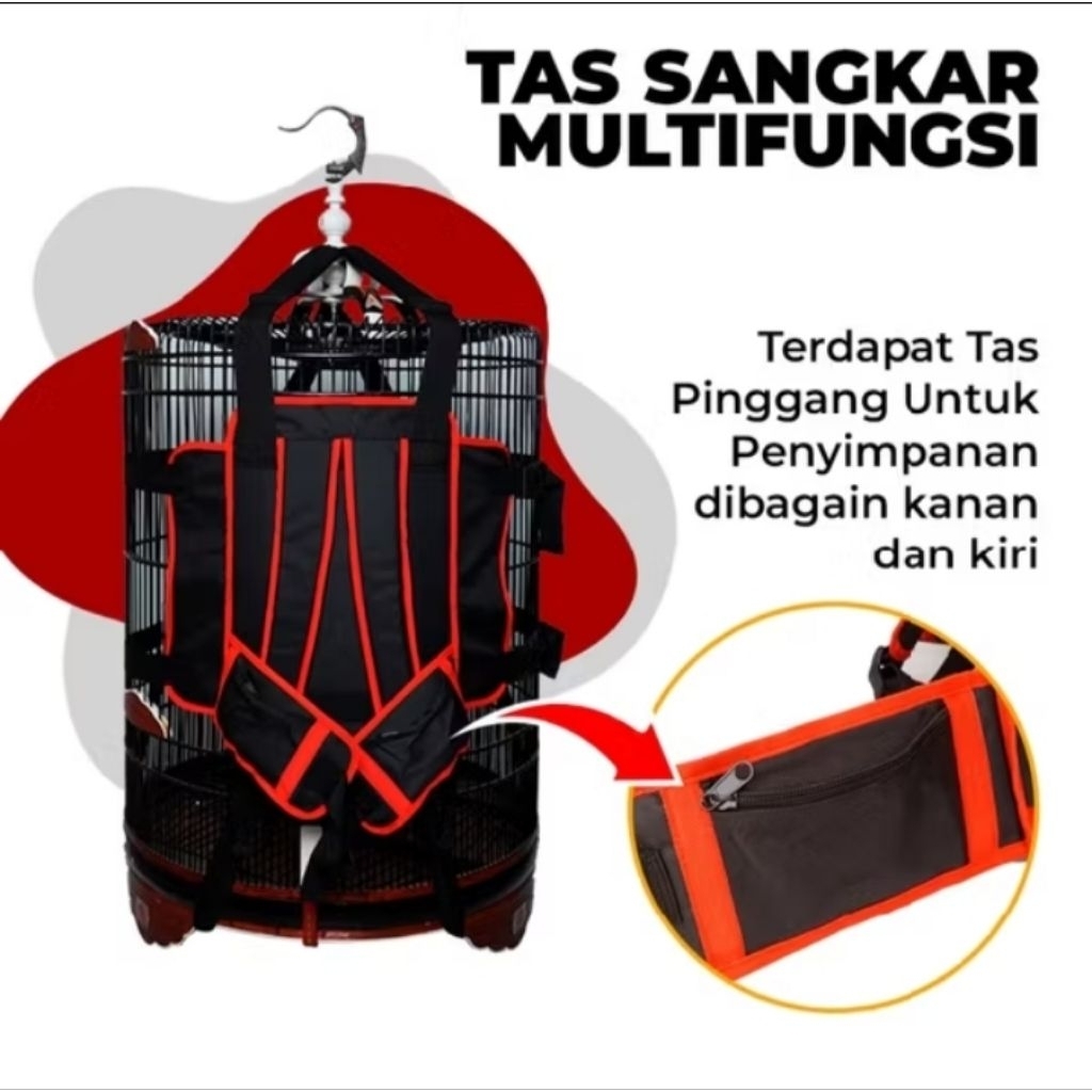 Tas sangkar umi kasum kuat gendong kandang murai Gemblok gendongan umi kalsum