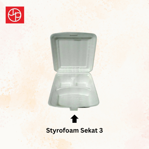 KCS Styrofoam Nasi Polos dan Sekat @100pcs