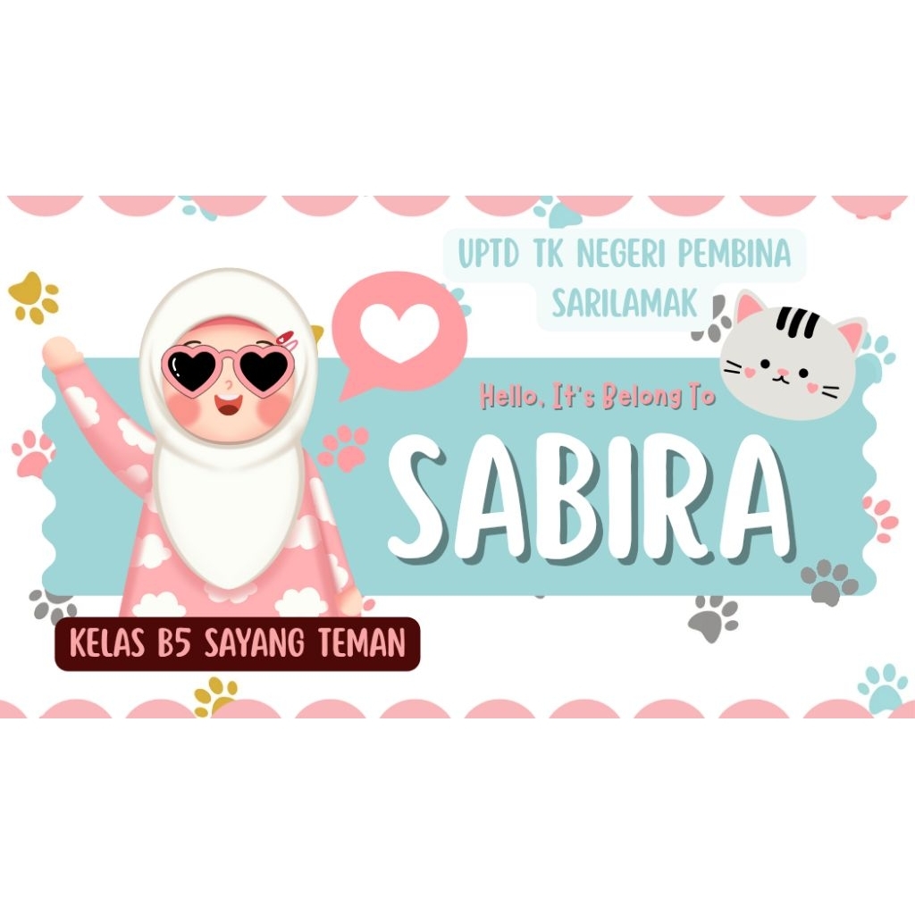 

Stiker Label free design (stiker nama, nama anak)