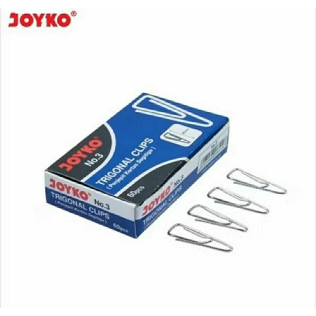 

Trigonal Clip Joyco no3 1pack penjepit kertas segitiga