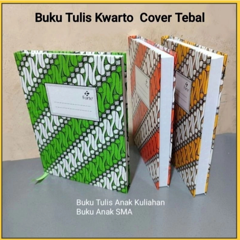 

Buku Hardcover KWARTO Forte plus Pita Batas100 / 200 Lembar