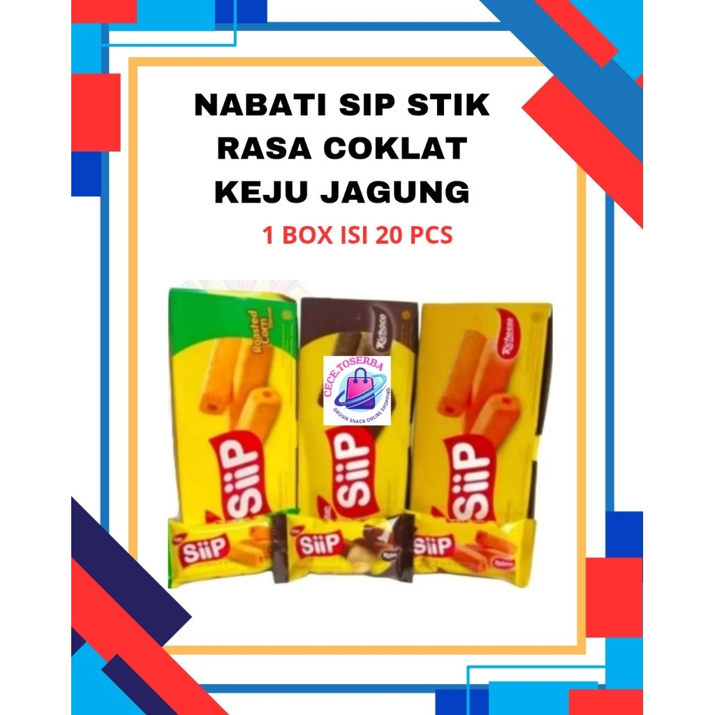 

Siip Nabati Coklat Keju Isi 20 Pcs