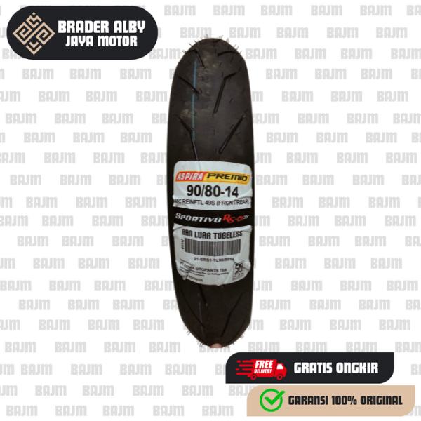 Ban Luar Aspira Premio 90/80-14 SPORTIVO