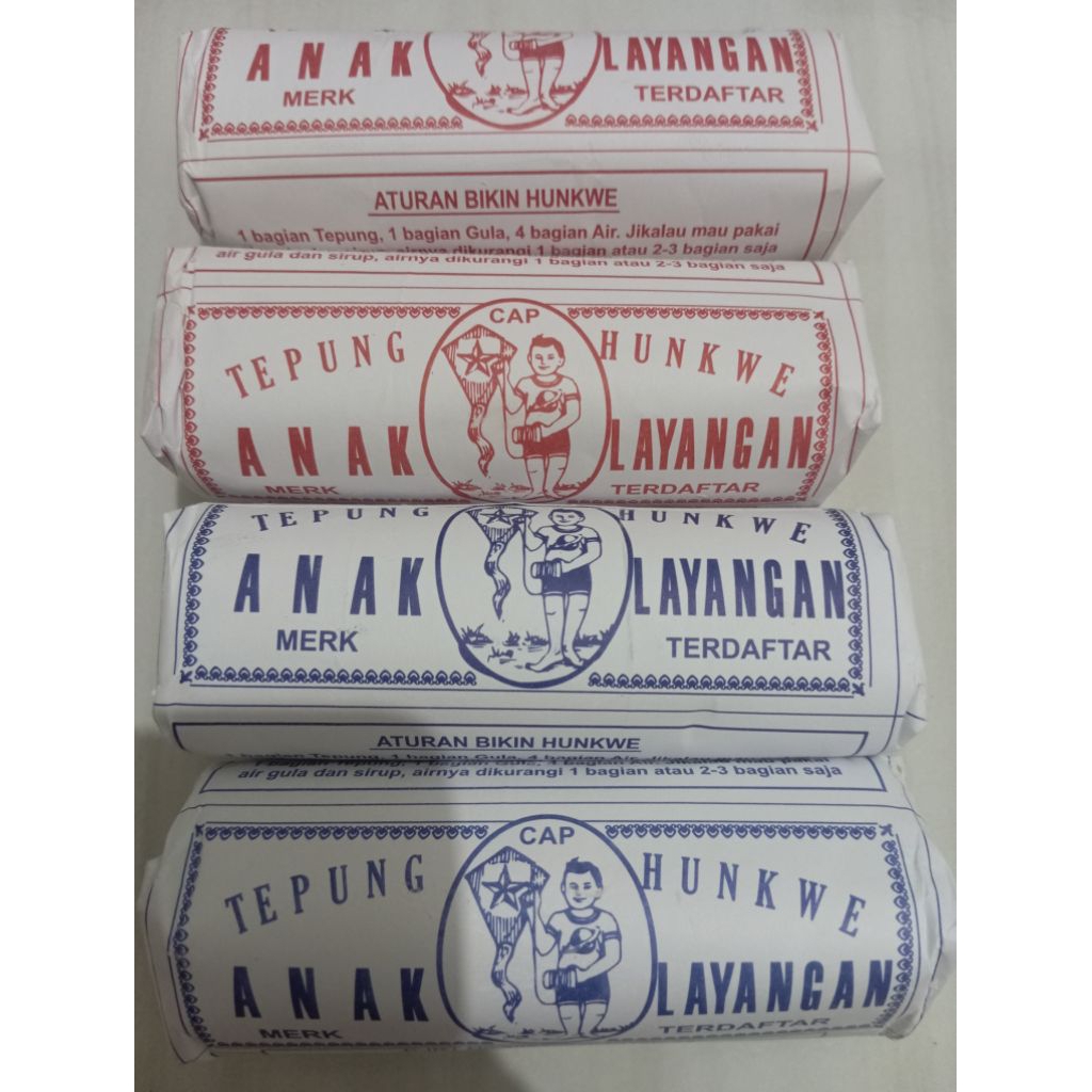 

TEPUNG HUNKWE ANAK LAYANGAN PUTIH RED - 50 pcs