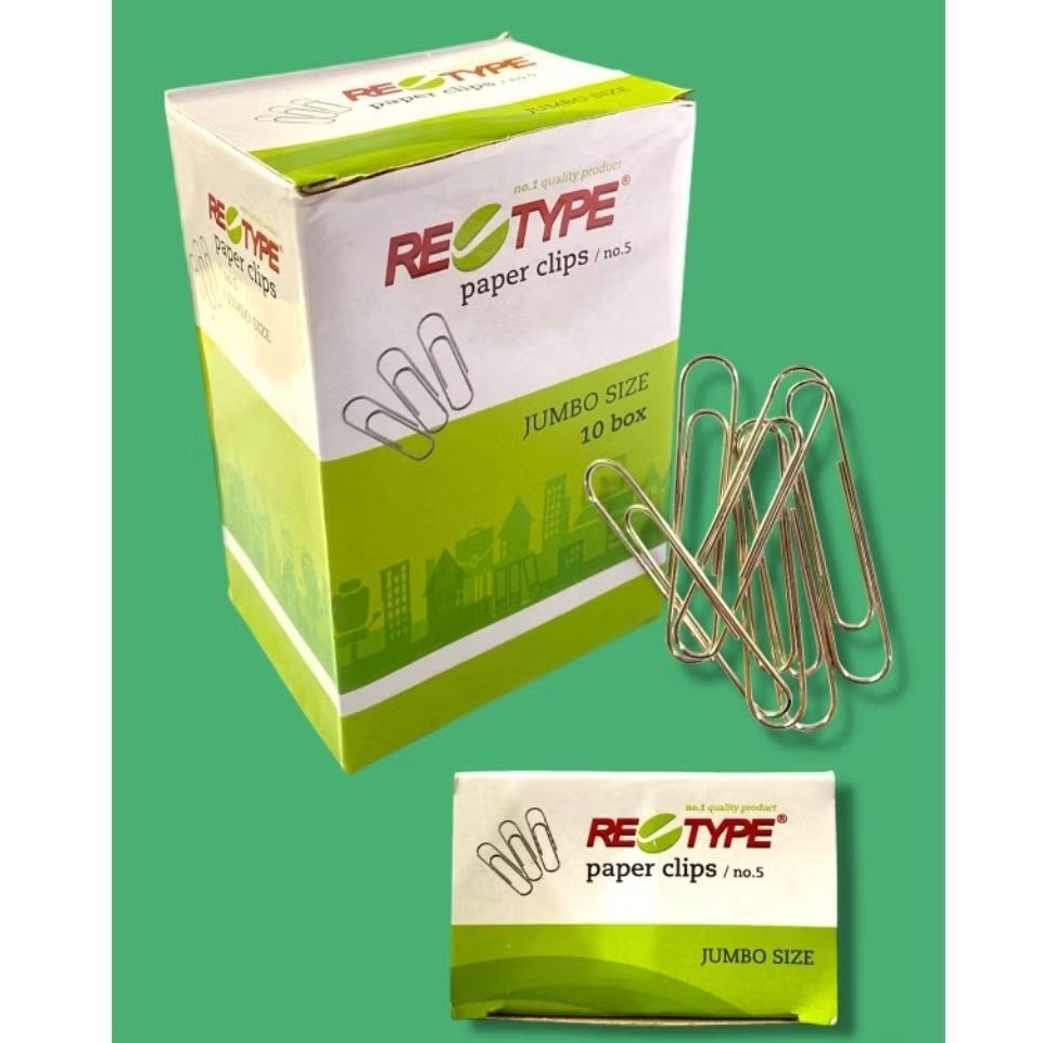 

PAPER CLIP NO 5 JUMBO RE-TYPE