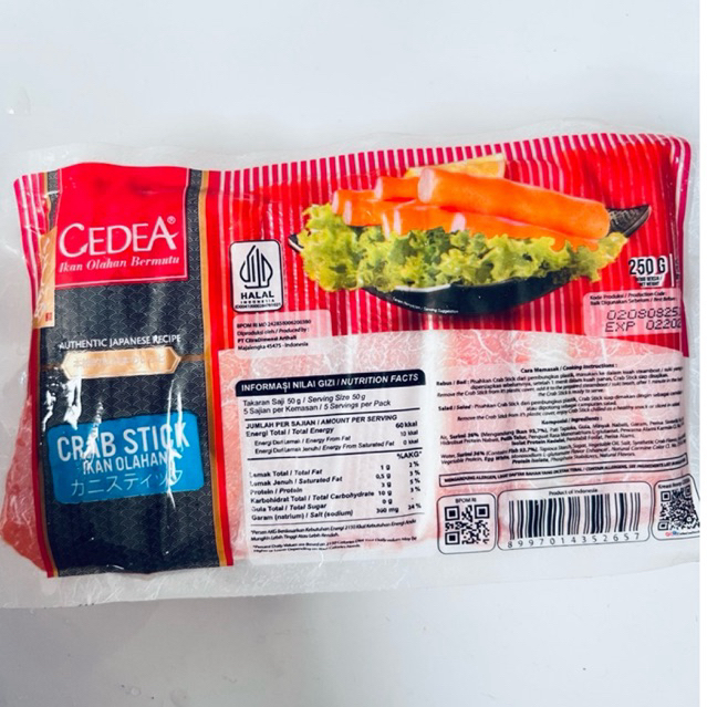 

Crab stik CEDEA 250gr || stik kepiting