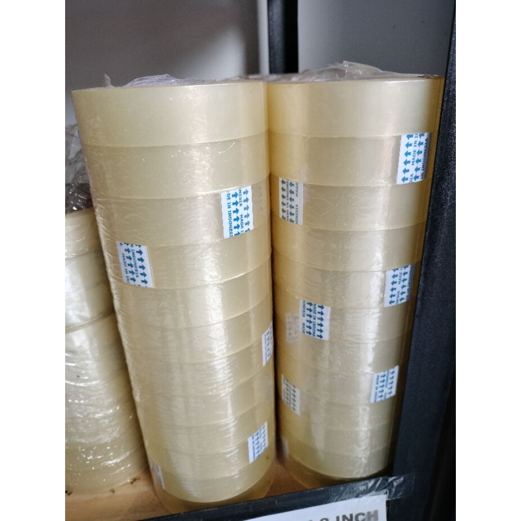 

lakban bening UK 1 inc perroll isi 6 pcs