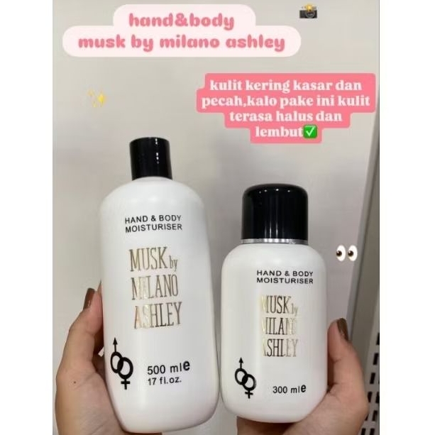 Musk by milano ashley hand & body lotion
