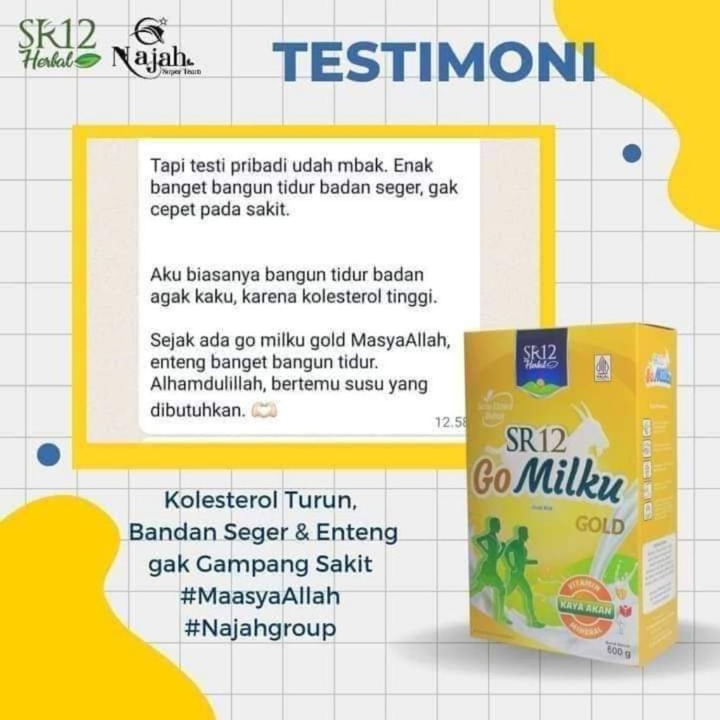 

Go milku Sr12 / Susu Kesehatan / Herbal Sr12 200gr