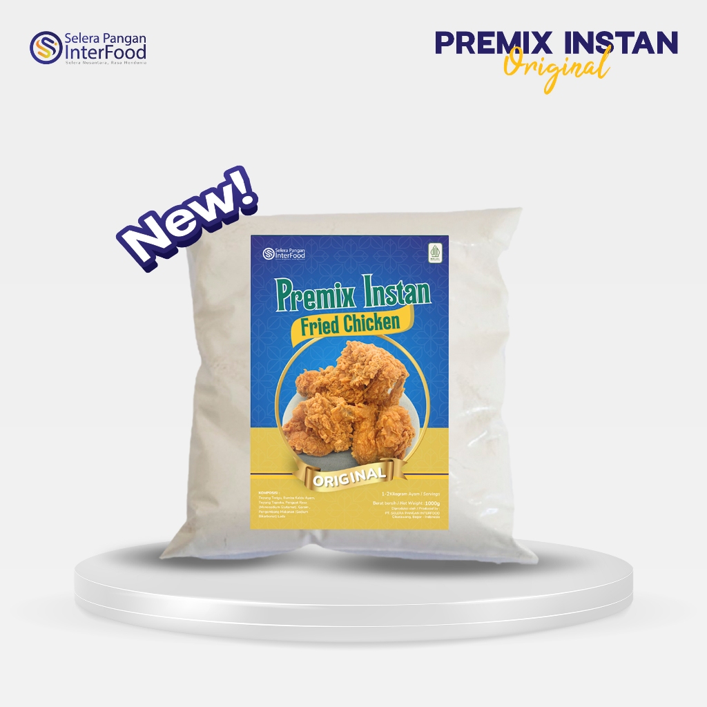 

NEW!! Tepung Biang/Premix Fried Chicken kemasan 1kg
