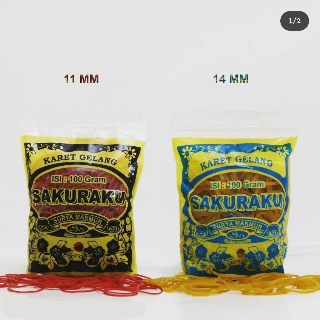 

Karet Gelang Serbaguna Cap Sakura CBM Angel 100 - 500 gr