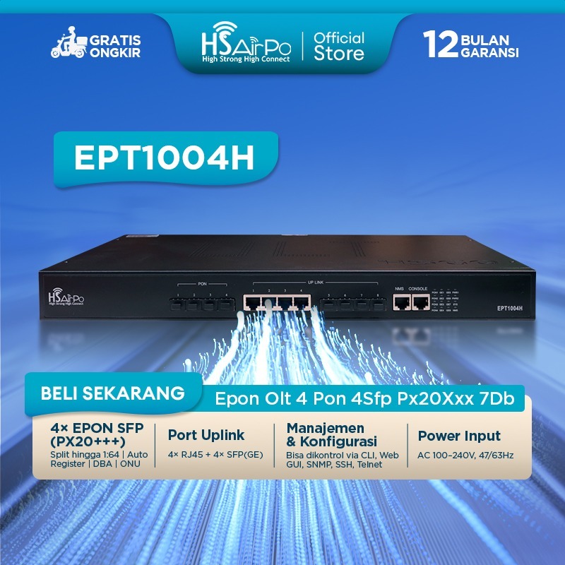 HSAirPo EPT1004H EPON OLT 4Pon Port