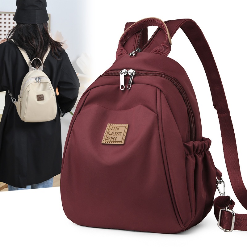 Jielshi Ransel Mini Model tas ransel wanita Nilon Puff Kain Permium Anti Air