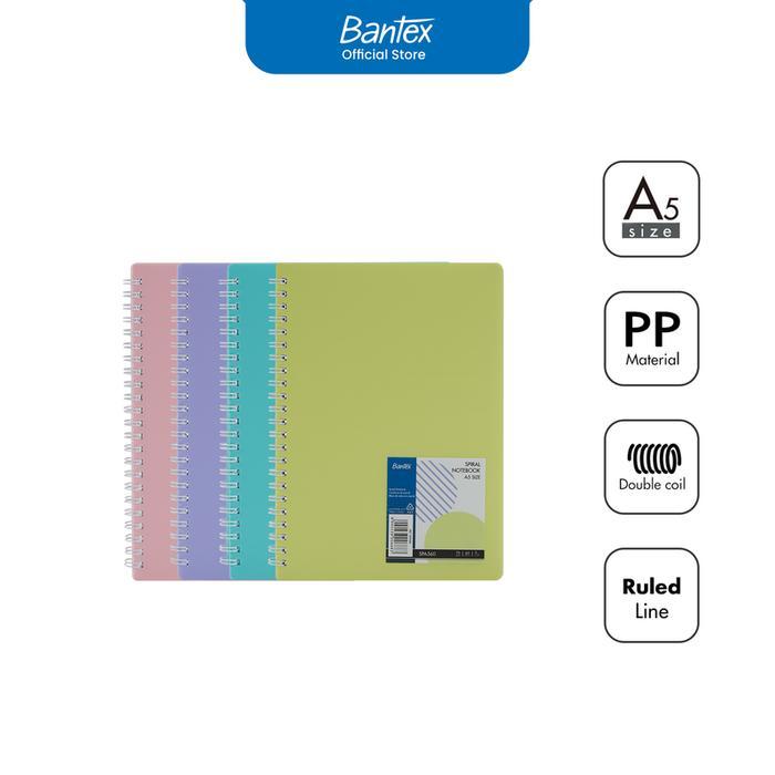 

Bantex Spiral Notebook / Buku Catatan Jilid Ukuran A5 Pastel Color SPA560