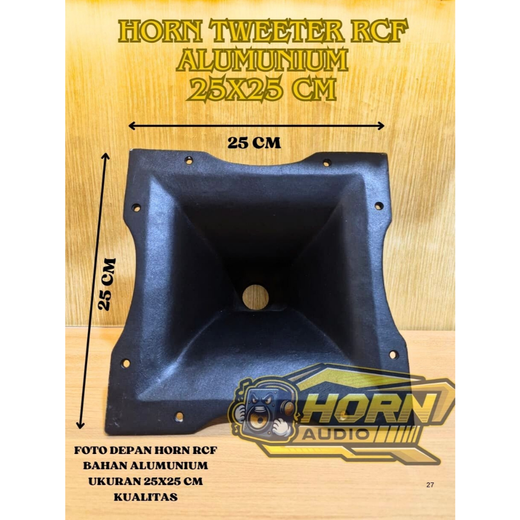 Horn tweeter rcf ukuran 25x25 cm alumunium multi drat berkualitas