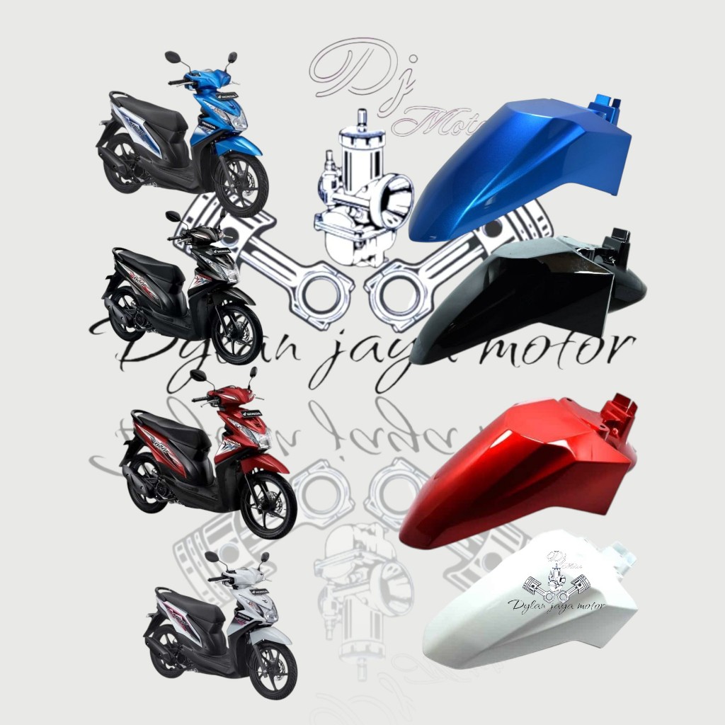 Spakbor depan Beat FI /Spakbor Beat FI 2012 - 2019 / Spakbor Beat fi warna hitam / mearah / putih / 