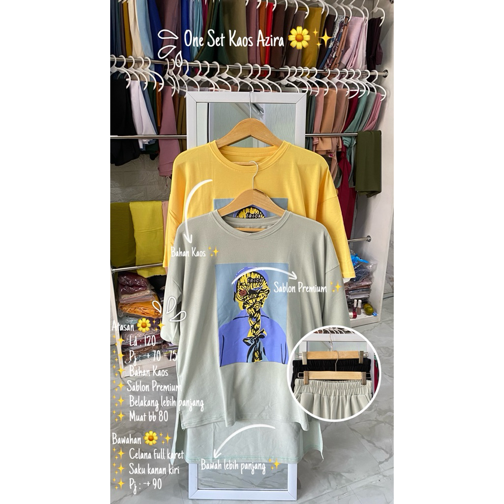 One set kaos / One set wanita / One set / Oversize / One Set Oversize