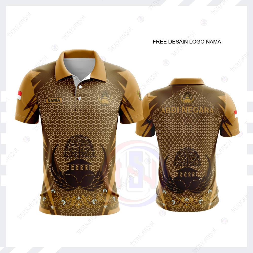 Kaos Polo Jersey Korpri Pria / Baju Seragam PNS Terbaru / Baju Batik Korpri Pria TerbaruFullprinting