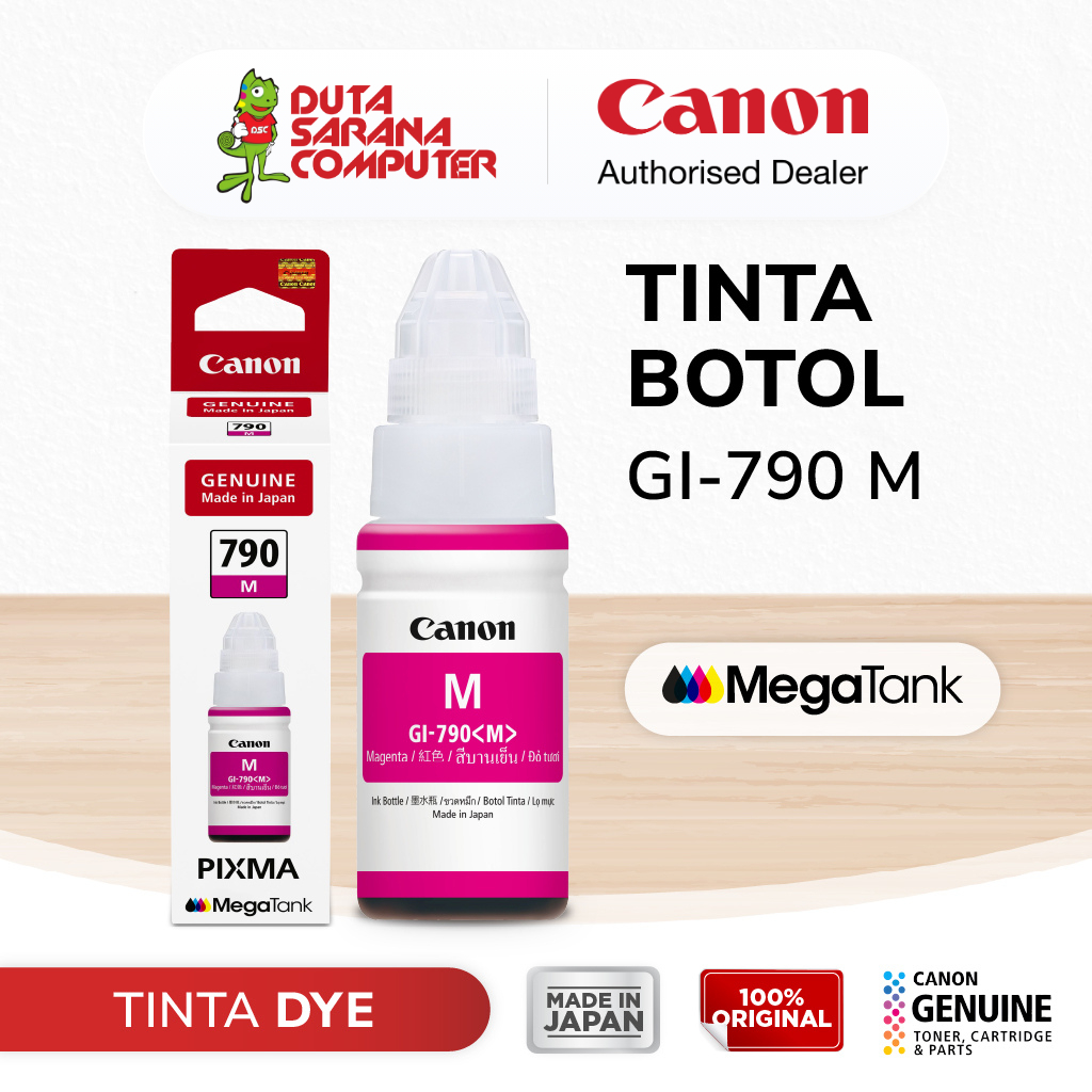 Canon Tinta Original 790 Magenta GI790M - Tinta Canon G1010 G2010 G3010 G4010