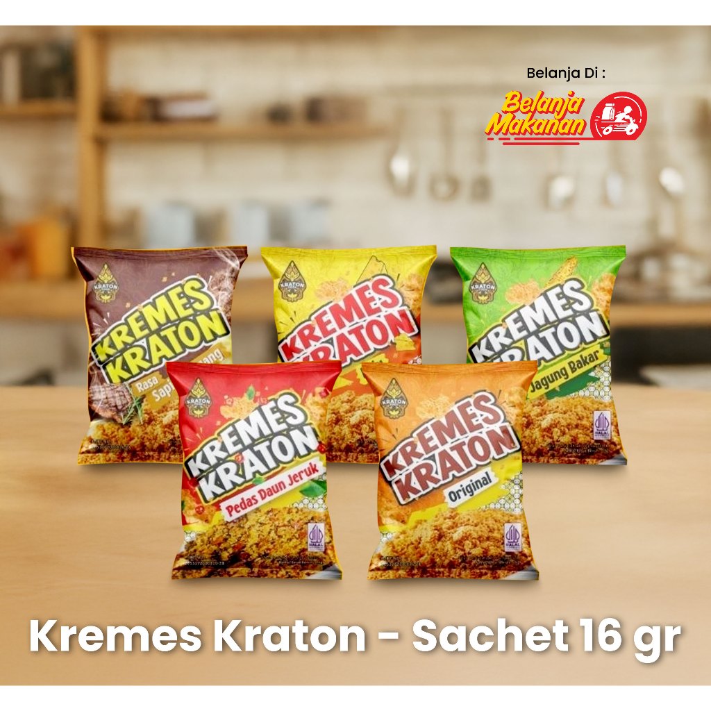

Kremes Kraton Sachet - 1 Renceng isi 10 Sachet