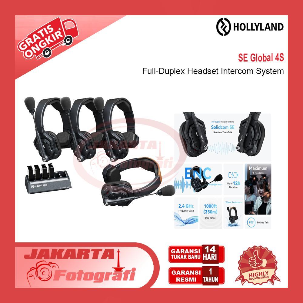 Hollyland Solidcom SE Global 4S 4-Person Full-Duplex Single-Ear Noise-Canceling Headset Intercom Sys