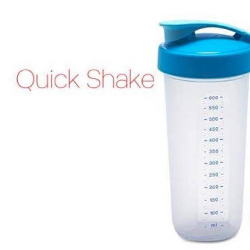1 Pcs quick shake 600 ml tupperware - gelas shaker, bisa jadi tempat minyak dll