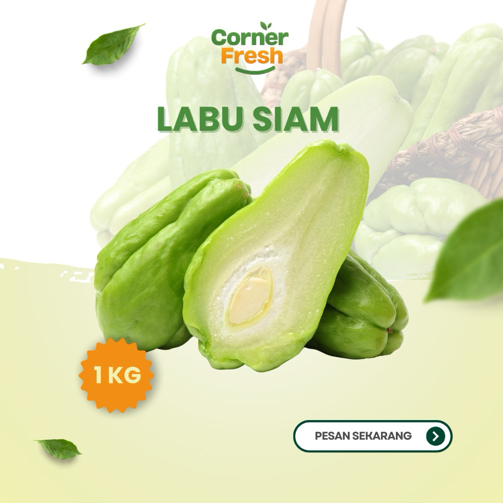 

Labu siam/ Manisa Local 1kg isi 4-8 buah ( tergantung ukuran )
