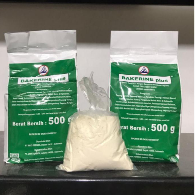 

Bread Improver Bakerine Plus Bread Improver 100gr REPACK / Pengempuk / Pelembut