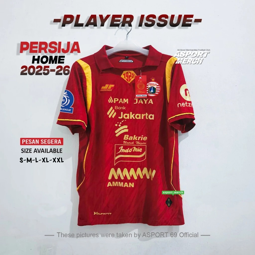 JERSEY PLAYER ISSUE PERSIJA HOME 2025 2026 PI