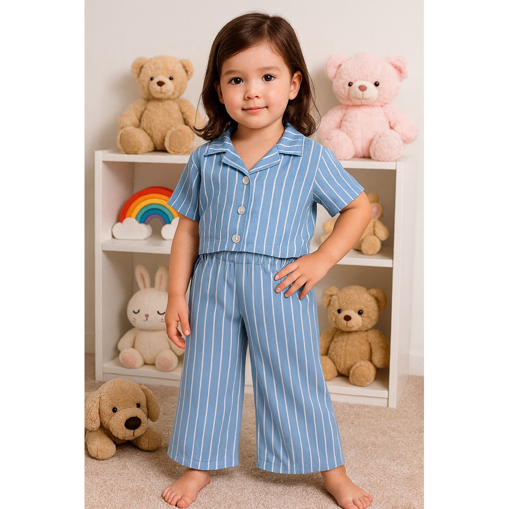 Lilo set Outfit | One set anak Perempuan | Stelan Anak Perempuan 0- 8 tahun | Bahan Rayon Premium