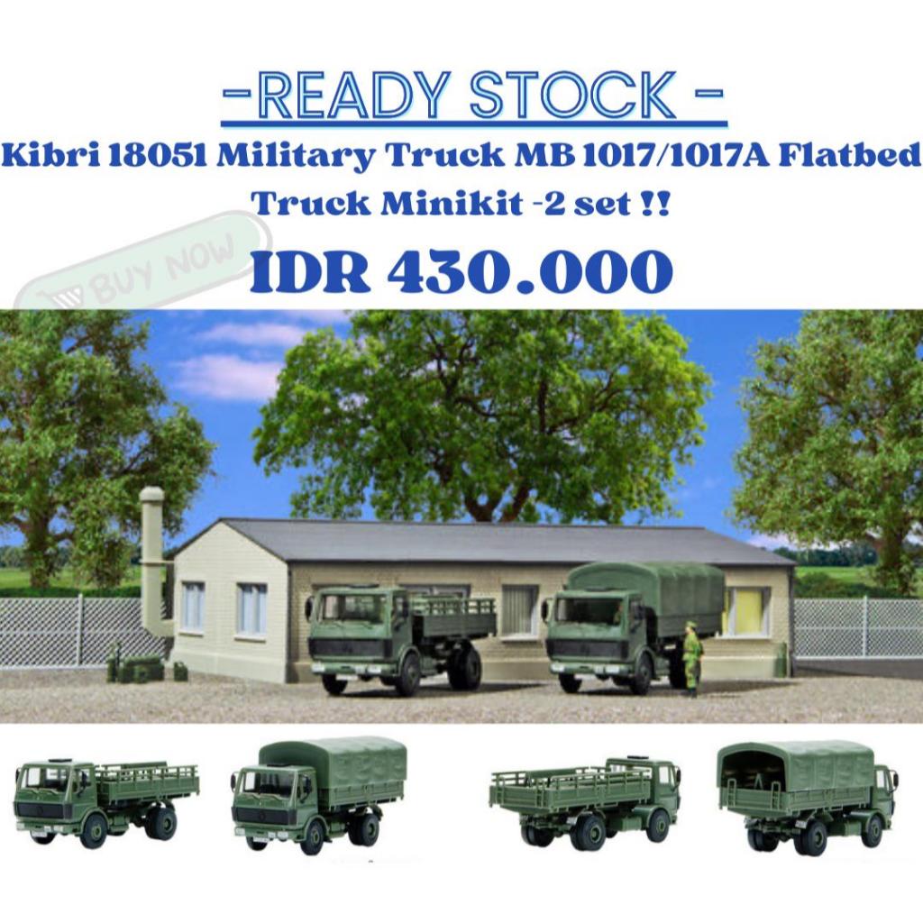 Kibri 18051 Military Truck MB 1017/1017A Flatbed Truck minikit -2set 1:87 HO