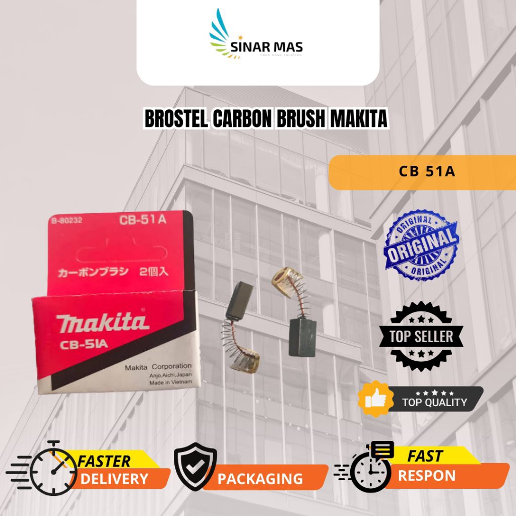 MAKITA CB 51A / MAKITA CARBON BRUSH 51A / BROSTEL MAKITA CB-51A
