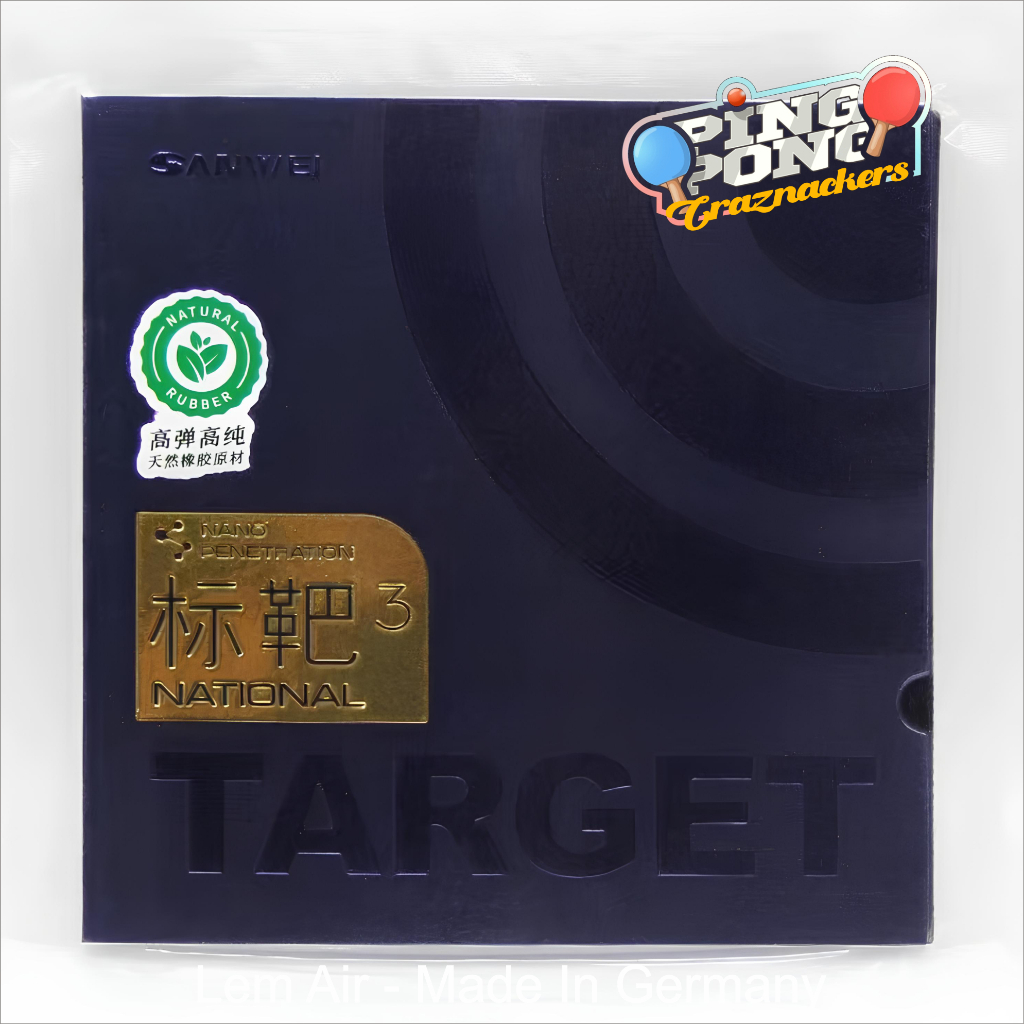 Karet Tenis Meja Sanwei Target National 3 Nano Penetration
