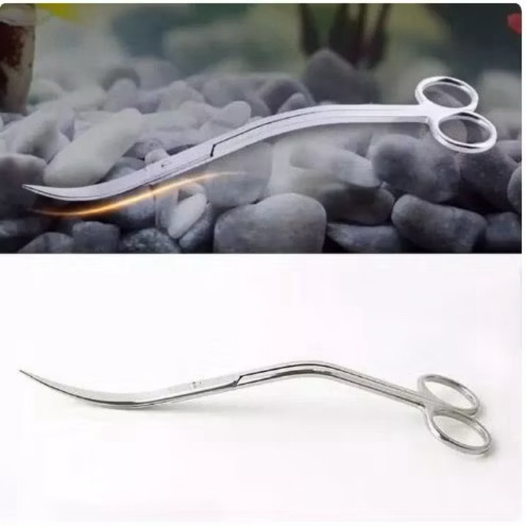 Gunting Ombak Aquascape / Wave Scissor Gunting Panjang