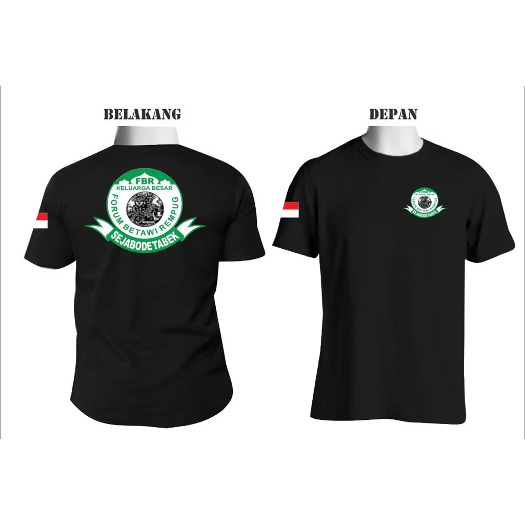KAOS ATASAN DISTRO PRIA FBR FORUM BETAWI REMPUNG SEJABODETABEK