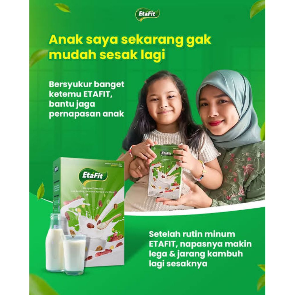 

Promo Susu Etafit Ampuh Mengatasi Sesak Nafas ISPA asma dan paru Asli Original