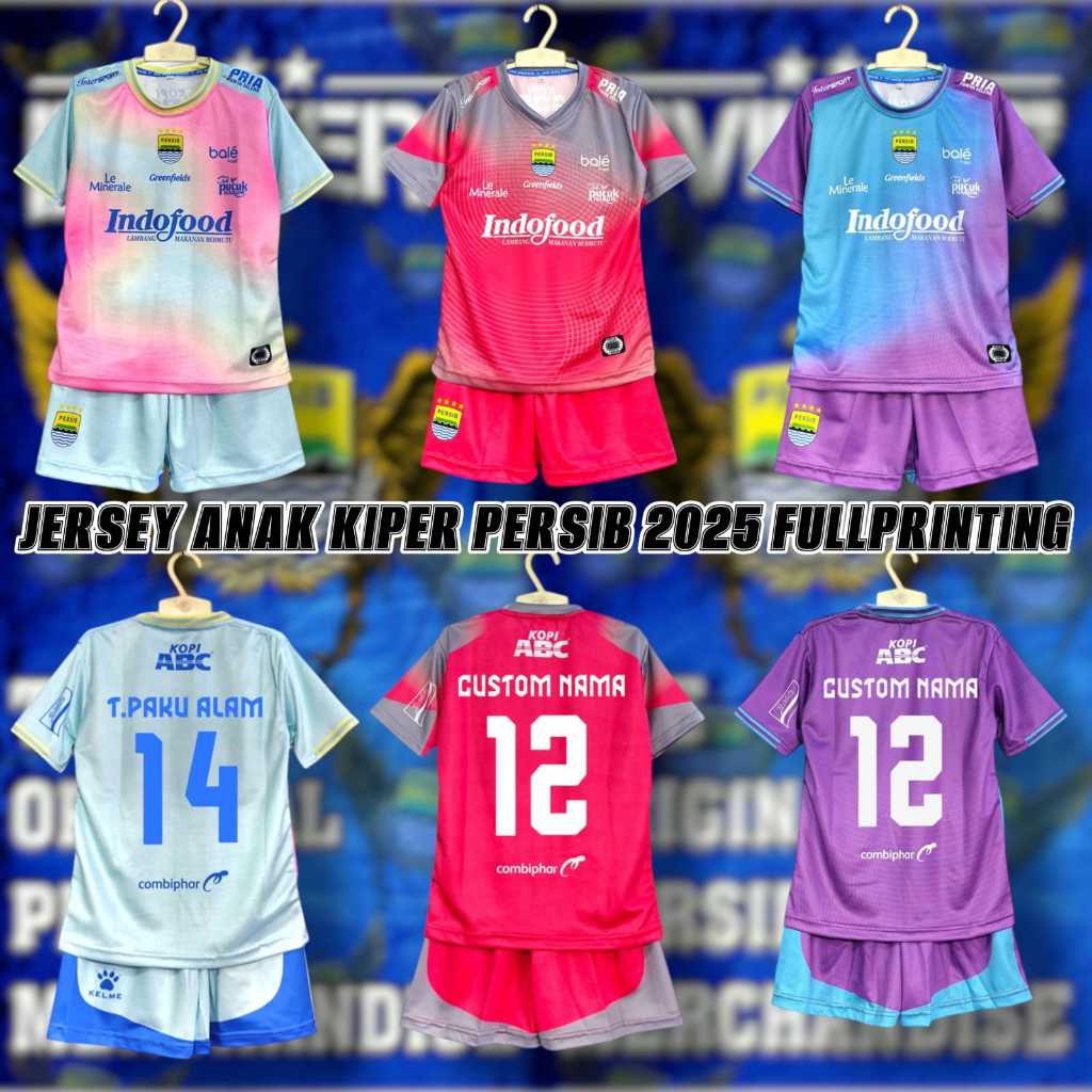 JERSEY KIPER ANAK PERSIB 2025 FULLPRINTING BS CUSTOM NAMA