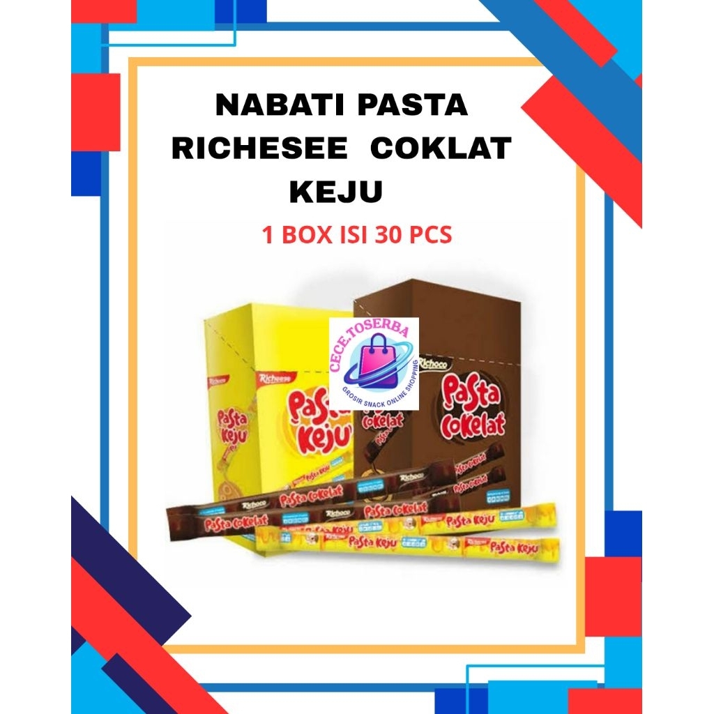 

Nabati Pasta Keju Coklat isi 30 stick