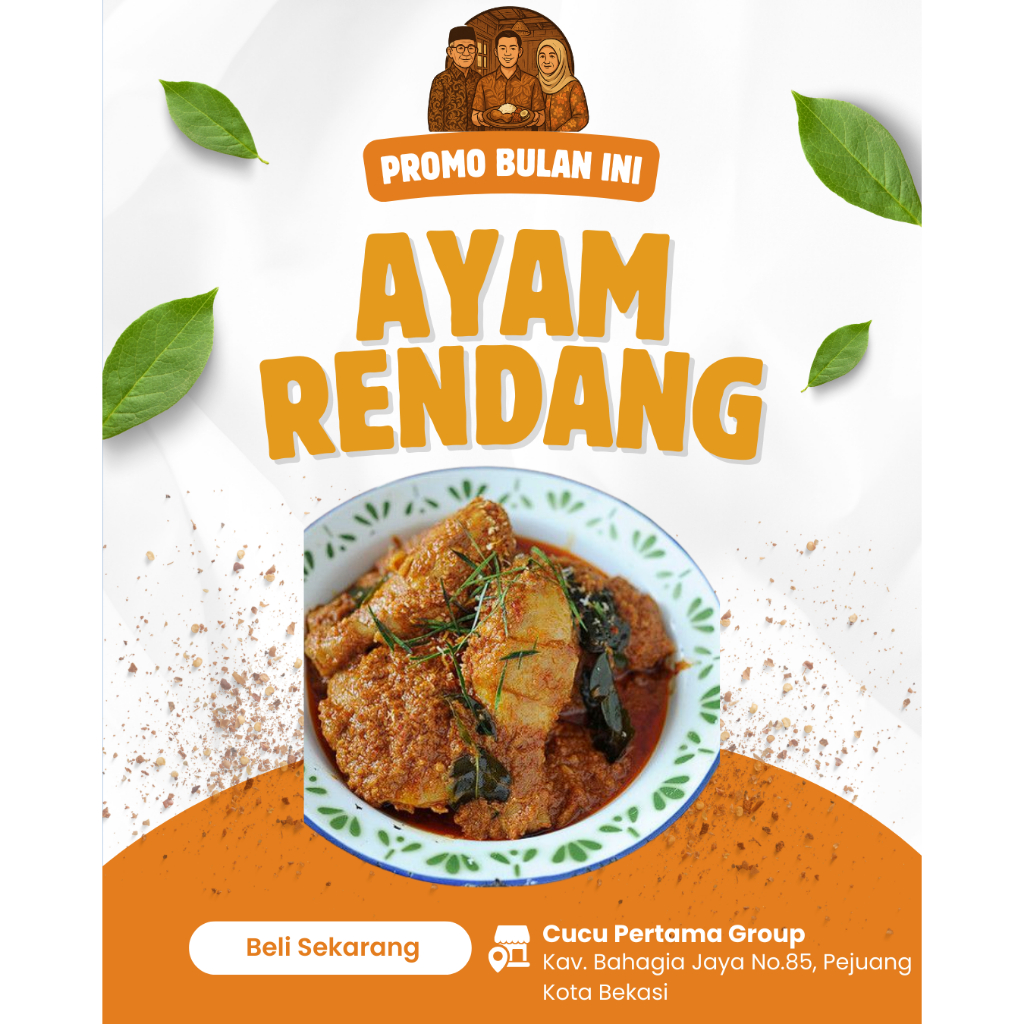 

9.9 Buy 1 Get 1 Ayam Rendang Tradisional Siap Santap Isi 4 Potong