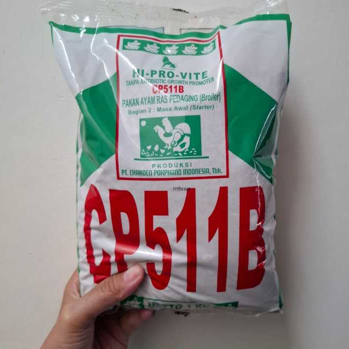 Pur Ayam CP 511 B Voer Pakan Ayam Hi Pro Vite 511 Charoen Pokphand 1 kg